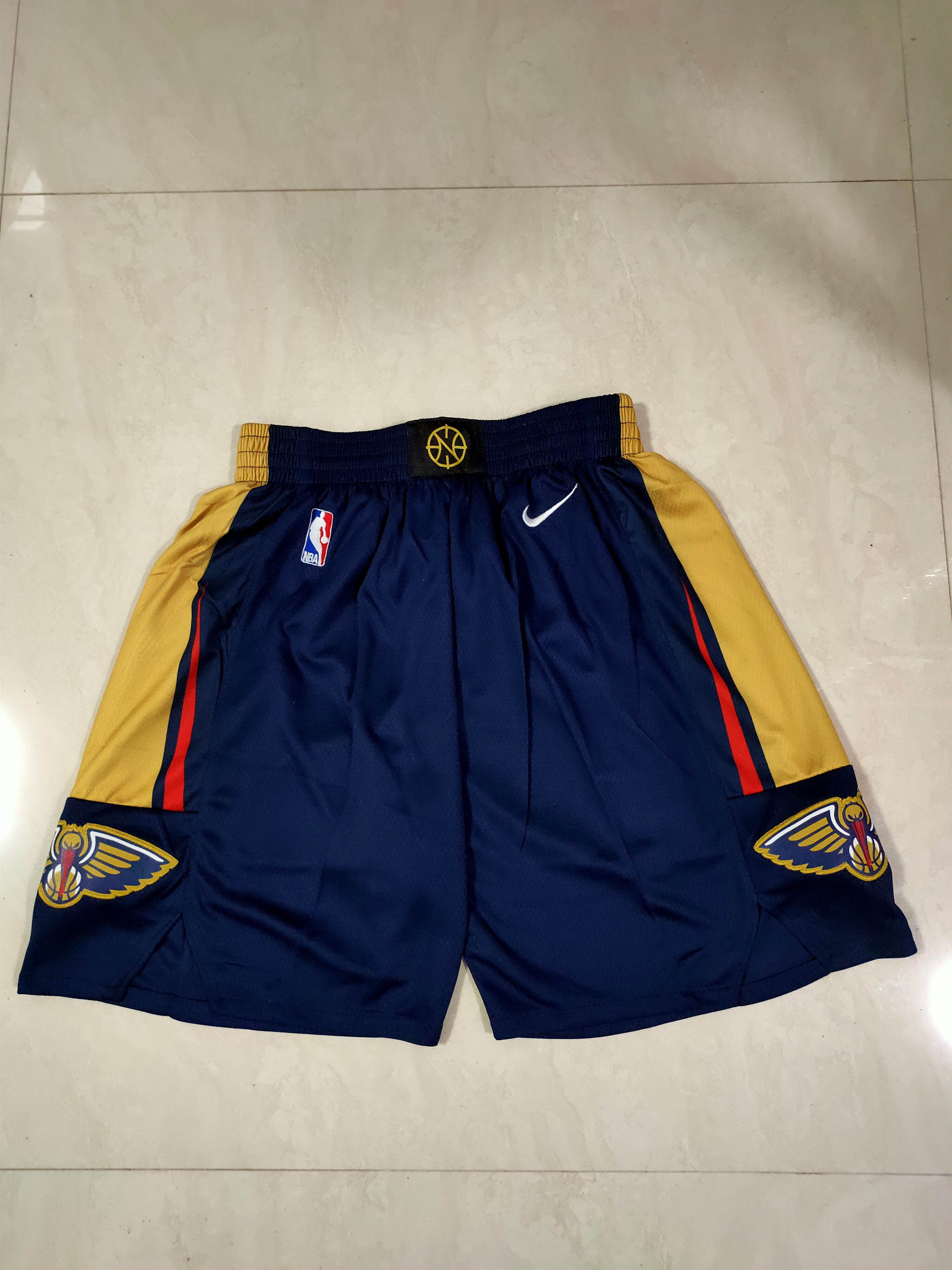 Men NBA New Orleans Pelicans Blue Shorts 0416->minnesota timberwolves->NBA Jersey